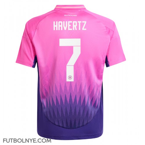 Camiseta Alemania Kai Havertz #7 Visitante Equipación Eurocopa 2024 manga corta